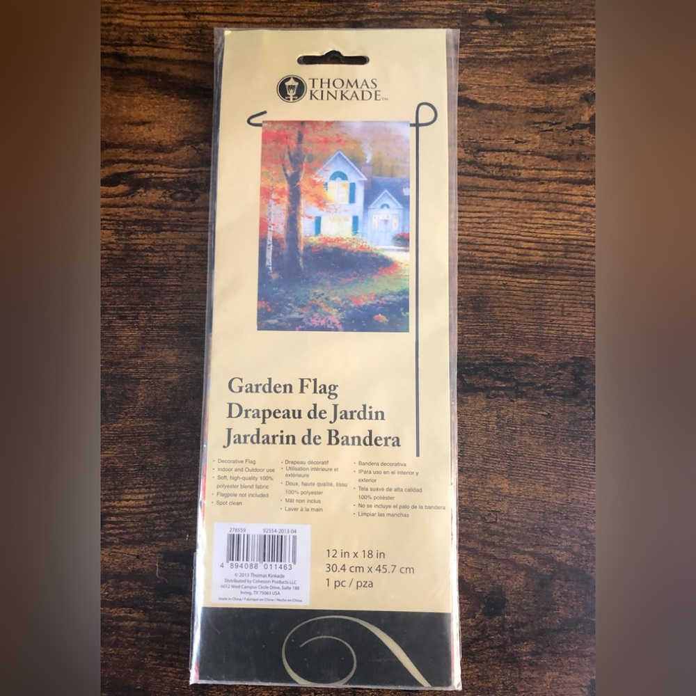 Thomas Kinkade beautiful fall autumn seasonal garden flag home decoration